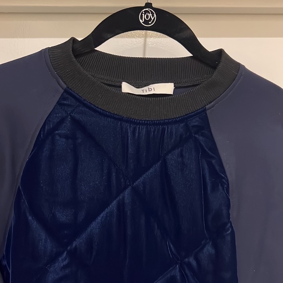 Tibi Velvet Front Sweater - Picture 2 of 5